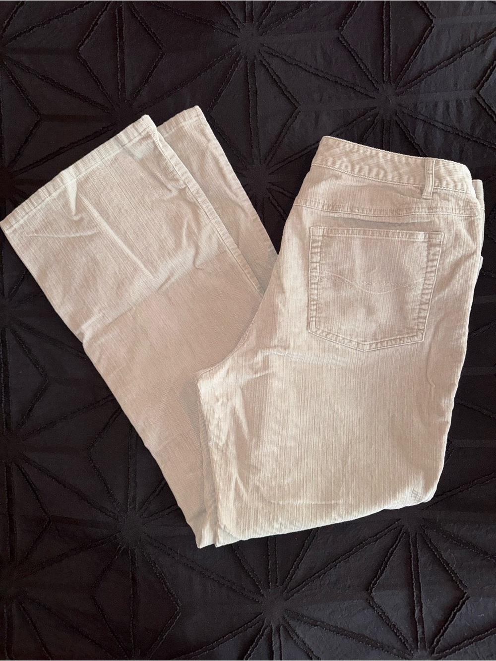 J. Jill Corduroy Soft Taupe Boot-Cut Pants